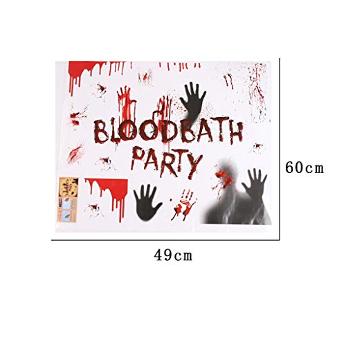 image for charmsamx Halloween Decorations Window Door Decals Wall Stickers Horro