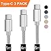 USB Type C Cable, BRG USB C Cable (USB 2.0) 3 Pack (1ft,4ft,6ft) Nylon Braided USB C to USB AFast Charger Cord Compatible Samsung Galaxy S9 8Plus Note9 8, LG V20, Moto Z2
