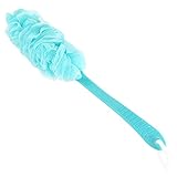 HomeLives Bath Scrubber Brush, Long Handle Shower Body Sponges Back Brush, Nylon Mesh Body Brush for Shower/Bath, Utility Bathroom Accessories for Men & Women (Blue)