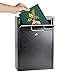 Display4top Wall Mounted Locking Drop Box Mailbox-Inter Office Mailbox-Letter Box,Ideal for Residential Deliveries, Schools, Office, Home, Mail Centers and More.(Black) (Large)