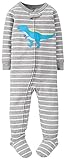 Carters 1-Piece Snug Fit Cotton PJs Dino Stripe 12M