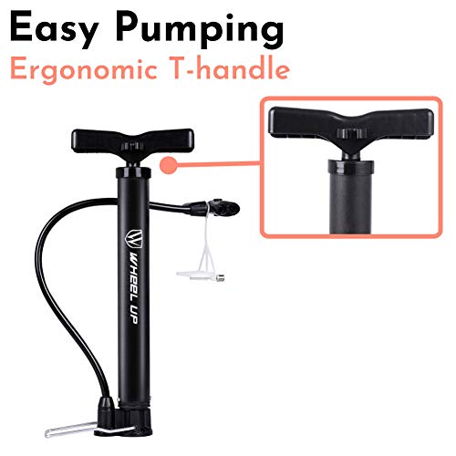 LETTON Portable Bike Floor Pump Automatically Reversible Presta