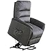 BONZY Contemporary Power Lift Chair Soft and Warm Fabric with Remote Control for Gentle Motor, Slate Gray