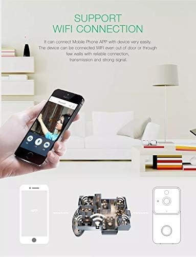 LWB Smart Home Wireless WiFi Video Doorbell Handy Fernbedienung Video berwachung Alarm Meer