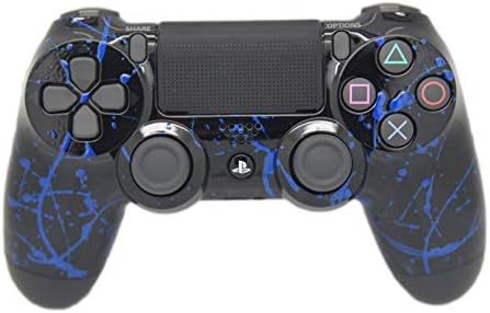 Hand Airbrushed Color Burst Playstation 4 Custom Controller (Blue)
