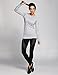 CRZ YOGA Women's Active Long Sleeve Sports Running Tee Top Seamless Leisure T-Shirt Heather Grey M (8-10)