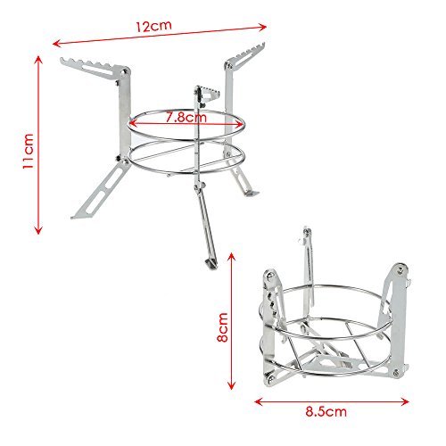 ZHX Portable Stainless Steel Camping Stove Stand Outdoor Alcohol Stove Rack Legs Support Cooking Equipment Accessory