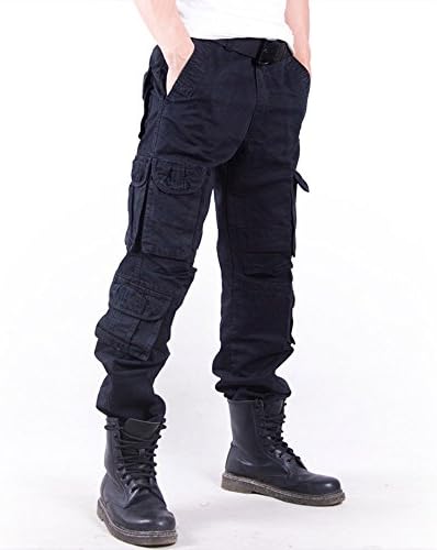 Mens Wild Cargo Pant Cotton Cargo Trousers Army Military Outdoor Trouser Relaxed Fit Casual Cargo Work Pants for Men