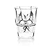 PDTXCLS Aeiniweraabbcc TANGDIAABBCC AMOCHY Pair of 2oz Bikini Shot Glasses Pirate Design Set - Collectible Souvenier