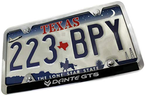 Air Force Retired Slim ABS Plastic License Plate Tag Frame Mirror Chrome Cap (Certified Refurbished)