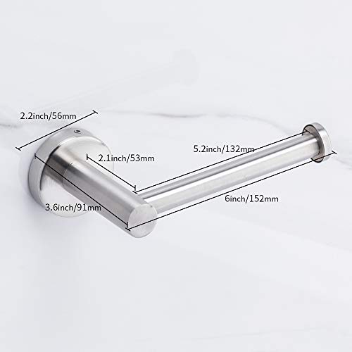 Airisoer Toilet Paper Holder Brushed Nickel Stainless Steel Tissue Paper Roll Holder Wall Mount for Bathroom - Thumbnail 4