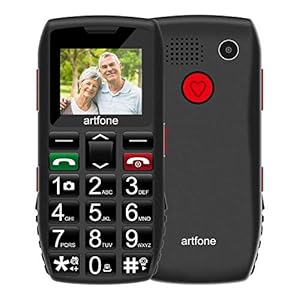 artfone Big Button Mobile Phone for Elderly, Senior Mobile Phone Dual SIM Free Unlocked Easy to Use Pay as You Go 1.77…