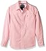 Nautica Boys' Long Sleeve Mini Gingham Print Trim Shirt