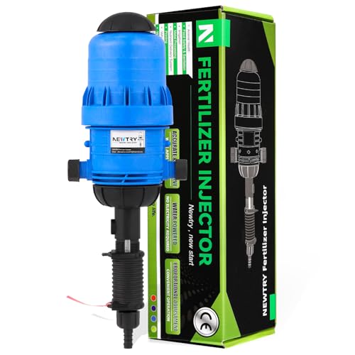NEWTRY 0.4% ~ 4% Fertilizer Dispenser, Chemical Fertilizer Injector, Fertilizer Injector Adjustable Water Dispenser Liquid Chemical Doser 4.4~660.43 Gallons/H