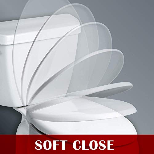 Elongated Potty Training Next Step Toilet Seat with Builtin Child Seat