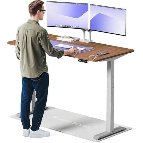 Desktronic Homeone Höhenverstellbarer Schreibtisch 160 × 80 cm – Elektrischer Schreibtisch Mit Zwei Elektrischen Motoren, Touchscreen-Steuerung Und In