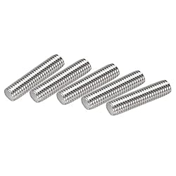 uxcell 10Pcs M10 x 40mm Fully Threaded Rod 304