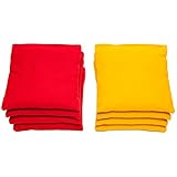 Weather Resistant Cornhole Bags (Set of 8) by SC Cornhole (Red/Yellow)