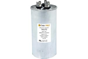 ZROPEAO TRCFD355 - OEM Upgraded Replacement for Titan Pro Motor Run Capacitor 35+5 MFD uF 370/440 Volt Round