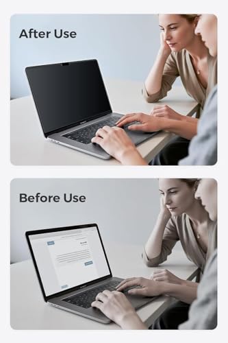 Ssumght [2-Pack] Magnetic Privacy Screen for Macbook Air 13.6 & 13 Inch (2022-2025, M2, M3, M4, Pro, Max), Removable Laptop Screen Privacy Shield, Anti Blue Light Glare Filter for Mac Air 13.6" Laptop