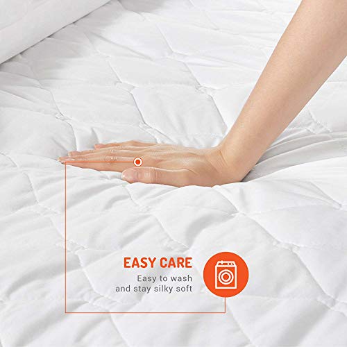 Heated Mattress pad King Size Dual Control Electric Bed Warmer W/Adjustable Zone Heating