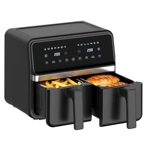 REABELL 4QT+4QT Dual Basket Air Fryer