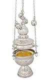 Nickel Plated Christian Church Thurible Incense