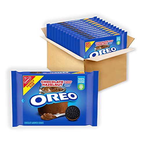 OREO Chocolate Hazelnut Flavored Creme Chocolate Sandwich Cookies