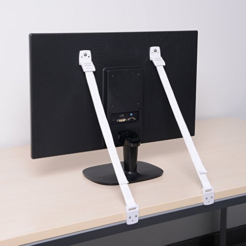 Adoric TV and Furniture Anti Tip Straps (4 Pack) Kit Secure 400 lb