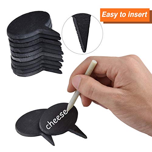 Cheese Markers for Charcuterie Board, Set of 18PCS Slate Cheese Labels