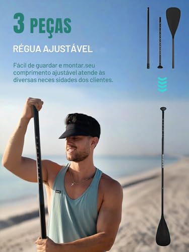 Prancha de Surf Inflável Stand Up Paddle Adulto com Acessórios, Deck EVA Antiderrapante, 335×86×15CM, Suporta até 260 KG – Ideal para Iniciantes e Experientes