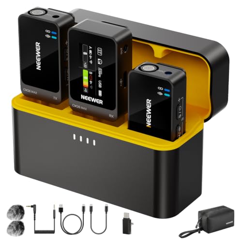 NEEWER CM26 MAX AI drahtloses Ansteckmikrofon für Handy Kamera PC