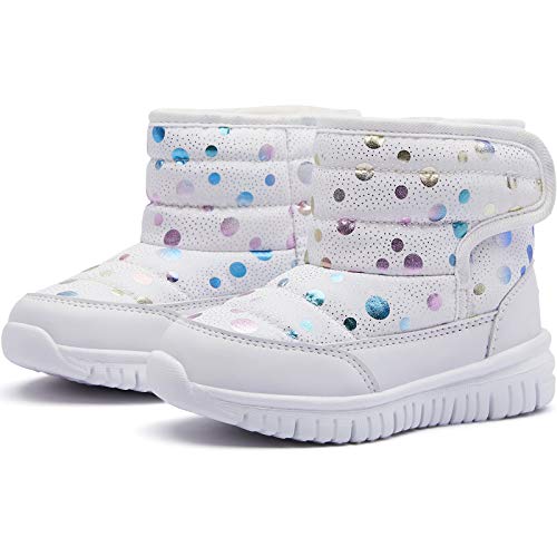 HOBIBEAR Boys Girls Toddler Snow Boots Waterproof Slip Resistant Outdoor Winter Shoes(Toddler/Little Kids/Big Kids)