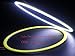 Everbright 2-Pack【 120MM, 4.7″,12V White Car Angel Eye 】 COB Light Halo Circle Ring Head Light Lamp for BMW Benz Headlight by EverBright