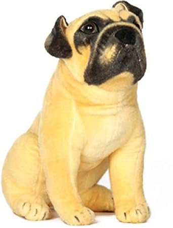 RVA Premium Quality Soft & Stuffed Sitting Pug Dog Plush Toy Gift for Kids Children | Home Decoration Products (40 cm)