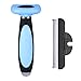 ICODE Dog Brush, Pet Grooming Deshedding Tool for Medium & Large Dogs and Cats, with Short to Long Hair. Dramatically Reduces Shedding in Minutes Guaranteed! (Blue-1)