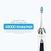 SweetLF Electric Toothbrush 48000 Vibrations Deep Clean Rechargeable Sonic Toothbrush 2 Minutes Timer 3 Brushing Modes Full Waterproof Electronic Power Tooth Brush White with 3 Replacement Heads
