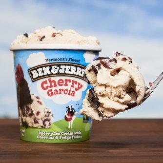 Ben & Jerry's - Vermont's Finest Ice Cream, Non-GMO - Fairtrade - Cage-Free Eggs - Caring Dairy - Responsibly Sourced Packaging, Cherry Garcia, Pint (4 Count)