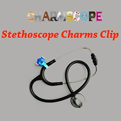 Stethoscope Charms Clip - Medical gift (Blue Animal)