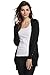 Sofishie Stylish V-Neck Button Down Cardigan - Black - Small