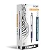 Zebra Pen G-301 Retractable Gel Ink Pen, Stainless Steel Barrel, Medium Point, 0.7mm, Blue Ink, (Pack of 1, 12 Count Total)
