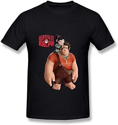 Pusadd Mens Funny Wreck It Ralph Generic Cotton T-Shirt Short-Sleeve Tee