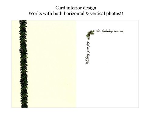 Pinecone Season's Greetings - 4x6 Photo Insert Note Cards - 24 Pack by Plymouth