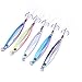 Aorace 5pcs/lot High Strength Saltwater Fishing Casting Metal Jig Shore and Boat Jigging Lure Bait Lead Fish with Feather 6.5cm/17g