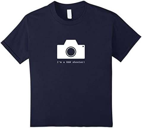 unisex-child I'm A RAW Shooter Photographer T-shirt 12 Navy