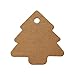 Christmas Tree Gift Tags,Gift Wrap Tags,100 Pcs Kraft Paper Gift Tag with String,Blank Craft Gift Tag with Natural Jute Twine String