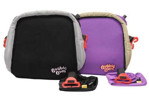 BubbleBum Travel Booster Car Seat, Black