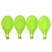 Valiry - Kitchen Heat Resistant Non-Toxic Flexible Silicone Spoon Rest Pack of 4 - Green