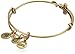 Alex and Ani Womens Cross Wrap Rafaelian Gold Finish One Size