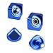 JZH Metal Aluminum Infinity Cube Fidget Hand Spinner Finger Spin Toys, Removable Finger Gyro Rubik Cube Naughty toys. (Blue)